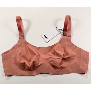 Knix Evolution Bra Size 5+ Pink Ginger Sahara Unpadded Wireless Comfort Bra NWT